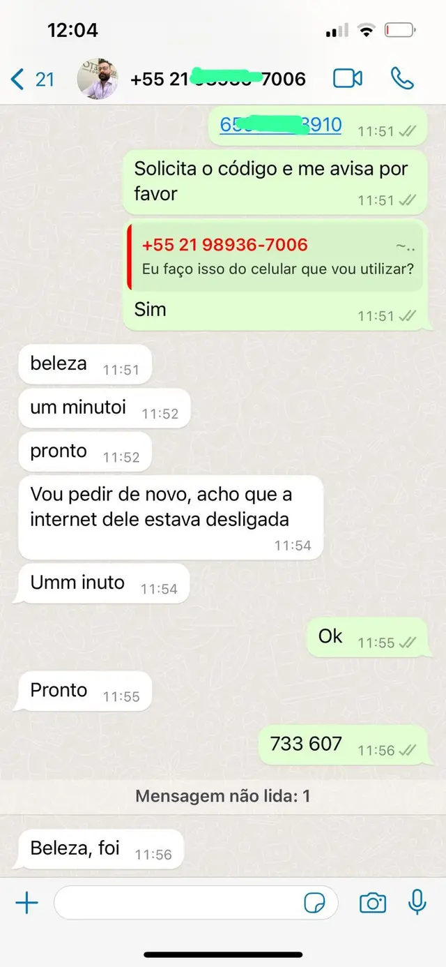 Verificacao de codigo concluida com sucesso